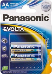Panasonic 1.5V Alk&aacute;li AA ceruza elem EVOLTA (2db / csomag)  (LR6EGE/2BP)